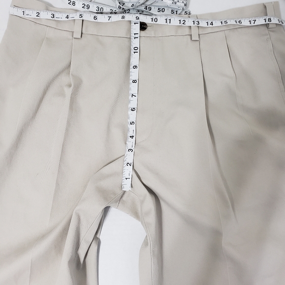 Brooks Brothers Advantage Chino Elliot Pants 38x30 Beige White 100% Cotton - Picture 6 of 9